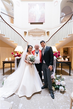 Wedding of Flora and Alex held at Worlingham Hall